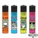 Briquet Clipper Micro Funny Frogs x 4