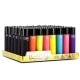Briquet Clipper Soft Touch Couleur x 48