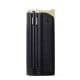 Briquet Vintage Mtal Noir et Or