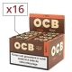 Papier a rouler OCB Slim Virgin rolls et tips x 16
