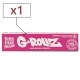 Feuille � rouler G-Rollz King Size Slim Rose x 1