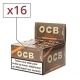 Papier a rouler OCB Slim Virgin rolls et tips x 16