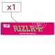 Papier  rouler Rizla + Micron Pink Slim x 1