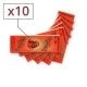 Papier � rouler Zig Zag Orange x 10
