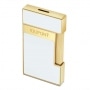 Isqueiro S.T. Dupont Slimmy Branco e Dourado
