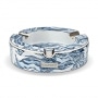 Cendrier Cigare S.T. Dupont Rond XL Vague Bleue