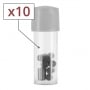 Lot de 10 boites de Pierres  briquet S.T. Dupont Grises 600