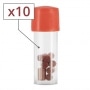 Lot de 10 boites de Pierres  briquet S.T. Dupont Rouges 651