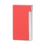 Briquet Cigare Caseti Rouge Textur� et Chrome