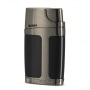 Briquet Tempte Xikar Element Double Flamme Noir et Gun