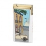 Briquet Elie Bleu J15 Casa Cubana Blanc Or