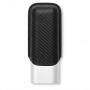 Etui 2 cigares Cuba Chrome et Noir Carbone
