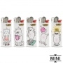 5 Briquets Bic mini  pierre Cat Week