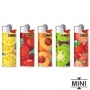 5 Briquets Bic mini  pierre Multifruit
