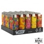 50 Briquets Bic mini  pierre Multifruit