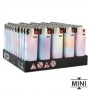 50 Briquets Bic mini  pierre Boreal Pastel