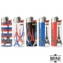 5 Briquets Bic mini  pierre Tour Eiffel Tricolor