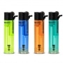 Briquet jetable color� transparent x 4