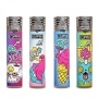 Briquet Clipper Jet Flamme Mushrooms x 4