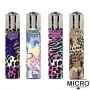 Briquet Clipper Micro Animal Texture x 4