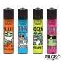 Briquet Clipper Micro Funny Frogs x 4
