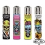Briquet Clipper Micro Skulls Corpz x 4