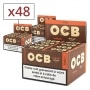 Papier a rouler OCB Slim Virgin rolls et tips x 16 PACK de 3