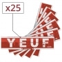 Papier  rouler Yeuf Slim Original x 25