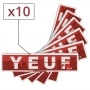 Papier  rouler Yeuf Slim Original et Tips x 10