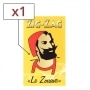 Papier  rouler Zig Zag Jaune x 1