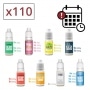 Lot de 110 E liquides CBD Mix