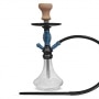 Chicha en verre Aura 43 cm Bleue
