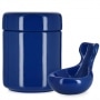 Pot à tabac et Porte Pipe Céramique Bleu