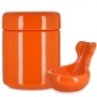 Photo de Pot à tabac et Porte Pipe Céramique Orange