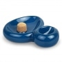 Cendrier Cramique Pipe Savinelli Sidecar Bleu