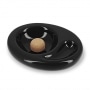 Cendrier 1 pipe Cramique Chacom Noir Brillant
