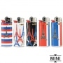 Photo #2 de 5 Briquets Bic mini  pierre Tour Eiffel Tricolor
