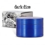 Photo #2 de Grinder Dark Dice Alu 4 parties 60mm Bleu