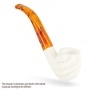 Photo #2 de Pipe Ecume de Mer Art et Volutes Ajoure Courbe Modle 23