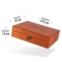 Photo #3 de Boite de rangement Rolling Supreme en bois Orange taille L
