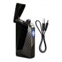 Photo #2 de Briquet Double Arc lectrique Lumina Noir