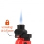 Photo #1 de Briquet PRINCE pocket torche rouge