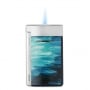 Photo #2 de Briquet S.T. Dupont MiniJet G�ode bleu et chrome