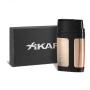 Photo #4 de Briquet Tempte Xikar Element Double Flamme Cuivre et Noir