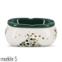 Photo #8 de Cendrier cramique Ovale motif Vgtal