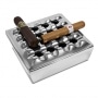 Photo #4 de Cendrier Cigare Aluminium Poli Carré The Grid