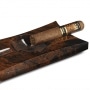 Photo #3 de Cendrier Cigare Elie Bleu 2 cigares rectangle obsidienne marron