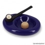 Photo #3 de Cendrier 1 pipe Cramique Chacom Bleu