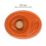 Photo #2 de Cendrier 1 pipe Cramique Chacom Orange