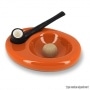 Photo #3 de Cendrier 1 pipe Cramique Chacom Orange
